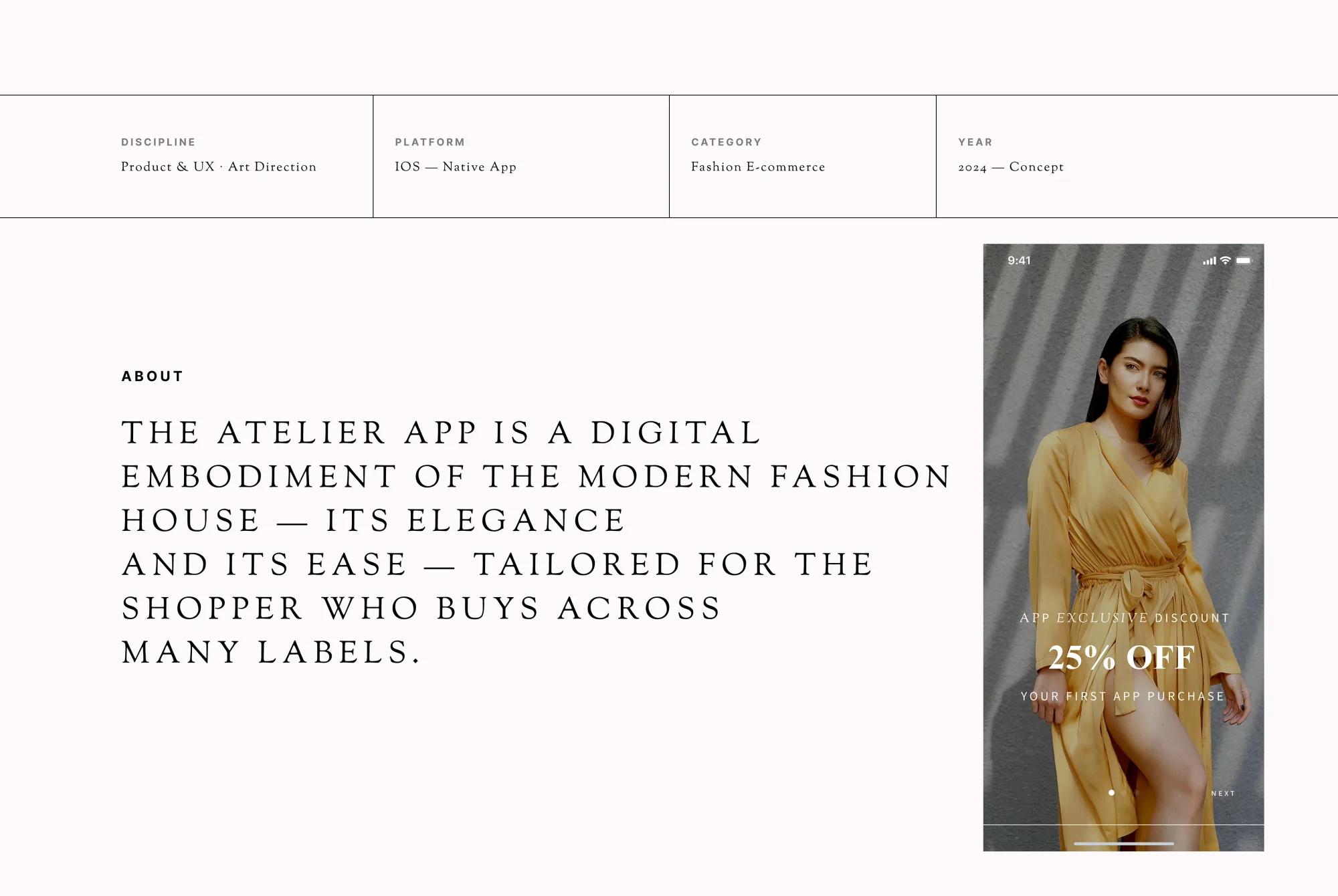 Atelier — design presentation 01