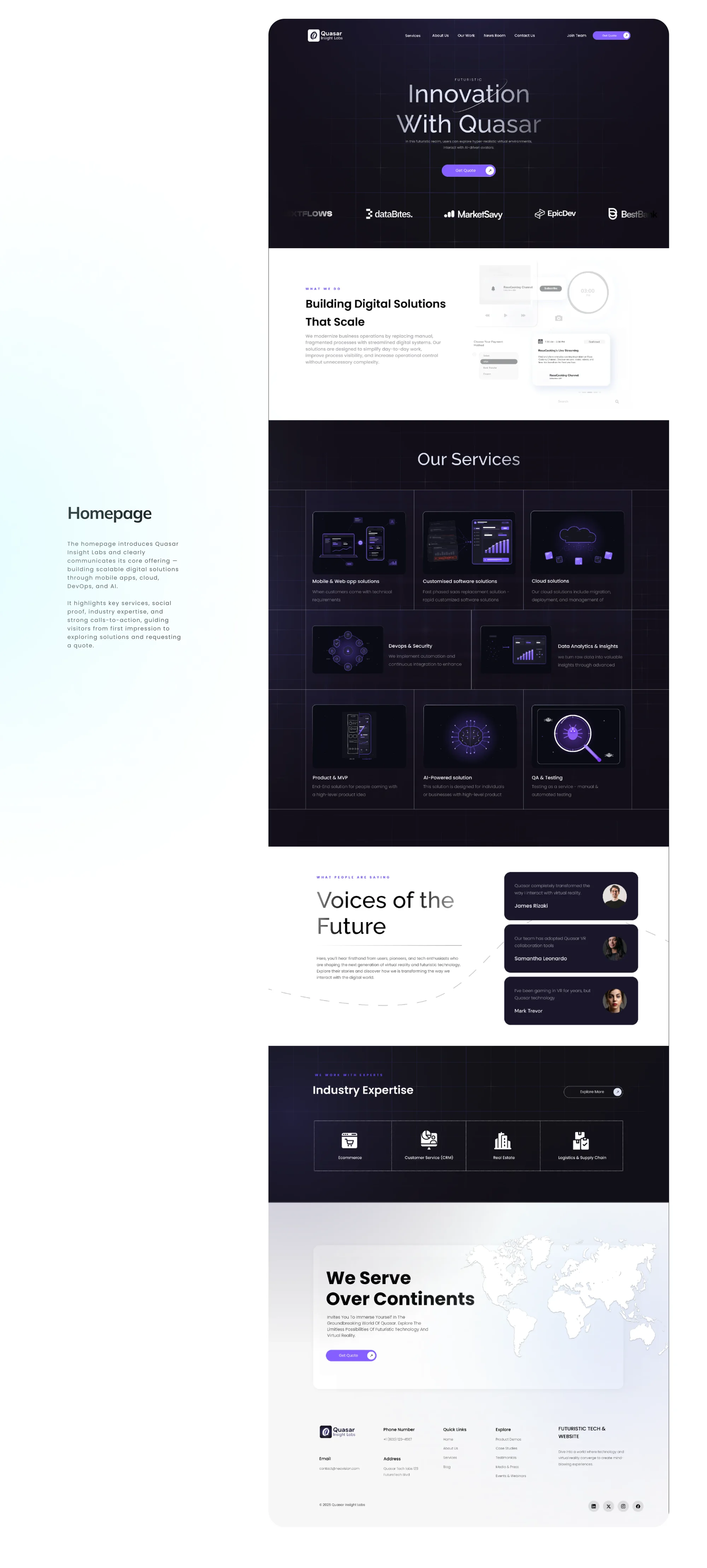 Quasar Insight Labs — design presentation 06
